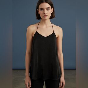 Express Black Halter-Style Cami Top Women's Size M Spaghetti Straps Elegant